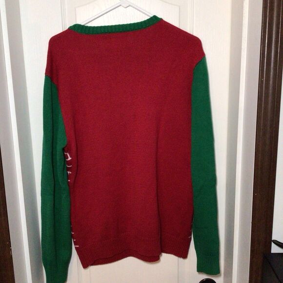 Ugly Christmas Sweater Brand Christmas Fireplace Large Ugly Sweater - Picture 10 of 16